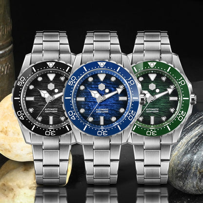 San Martin 40mm Diver 300m Men Watch ST2130 Automatic Mechanical SN0154