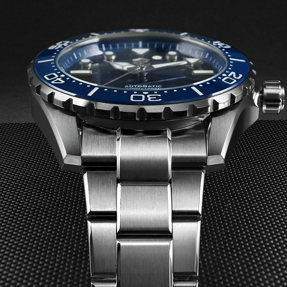 San Martin 40mm Diver 300m Men Watch ST2130 Automatic Mechanical SN0154