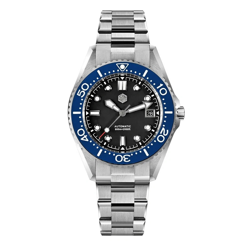 San Martin 41mm Diver Watch ST2130 Automatic Mechanical 600m SN0036