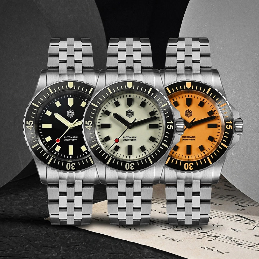 San Martin 1200HV Hardening Coating Full Luminous Watch SN0012