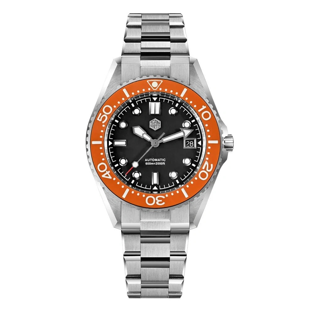 San Martin 41mm Diver Watch ST2130 Automatic Mechanical 600m SN0036