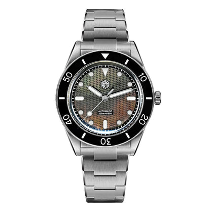 San Martin 39mm Guilloche MOP Dial Miyota 90S5 Automatic Mechanical Watch SN0151