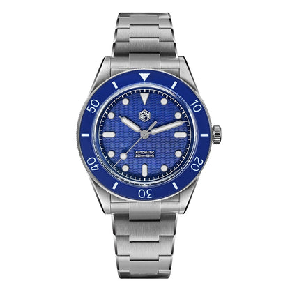 San Martin 39mm Guilloche MOP Dial Miyota 90S5 Automatic Mechanical Watch SN0151