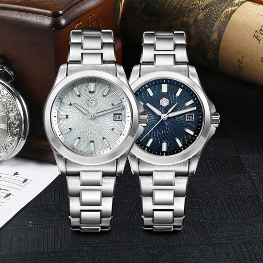 San Martin 39mm Mop Guilloche 9015 Automatic Men SN0150