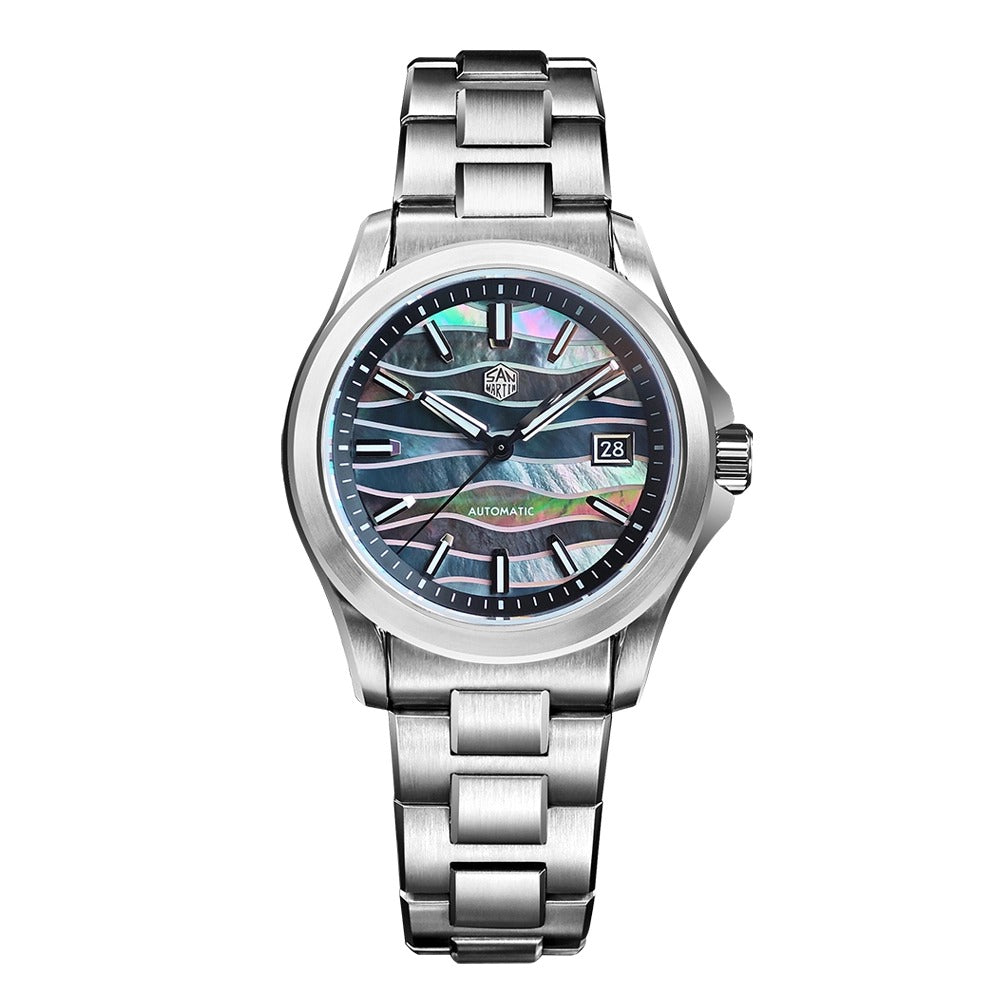 San Martin 39mm Mop Guilloche 9015 Automatic Men SN0150
