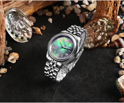 San Martin New 39mm Gada Watch MOP Dial Original Design Miyota 90S5 SN0144