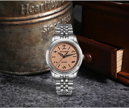 San Martin New 39mm Gada Watch MOP Dial Original Design Miyota 90S5 SN0144