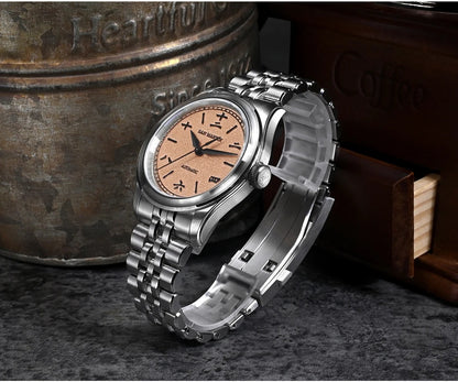 San Martin New 39mm Gada Watch MOP Dial Original Design Miyota 90S5 SN0144