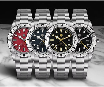 San Martin Upgraded 38.3mm Hangzhou 6460 BB GMT Men Watch Automatic Mechanical SN0054