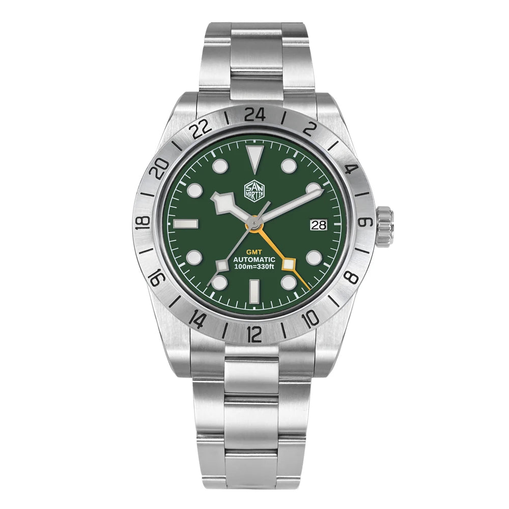 時計 San Martin GMT San Martin the Olive Green GMT : r/ChineseWatches