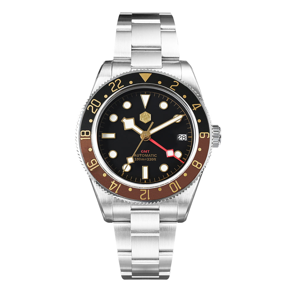 ★US Warehouse★San Martin NH34 BB58 GMT Watch SN0109 V2