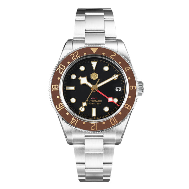 ★US Warehouse★San Martin NH34 BB58 GMT Watch SN0109 V2