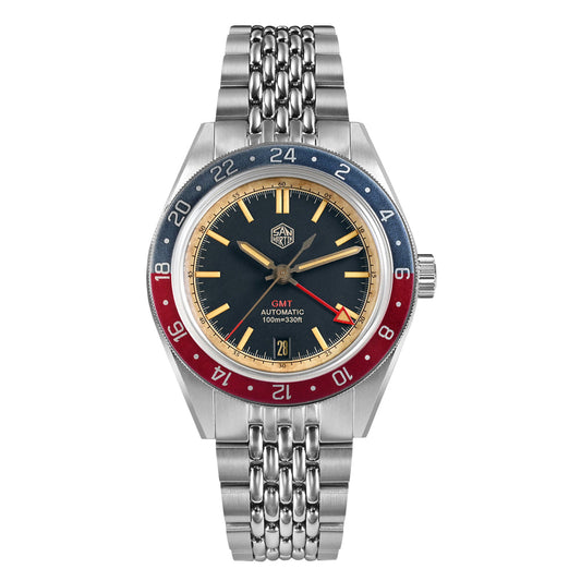 San Martin Vintage Style NH34 GMT Men Watch SN0116G-V6