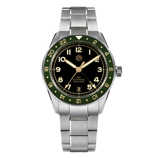 🔥WeeklyDeals🔥Watchdives x San Martin 38mm NH34 GMT Watch SN0140W