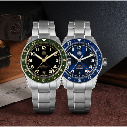 Watchdives x San Martin 38mm NH34 GMT Watch SN0140W
