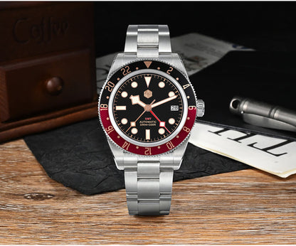 ★US Warehouse★San Martin NH34 BB58 GMT Watch SN0109 V2