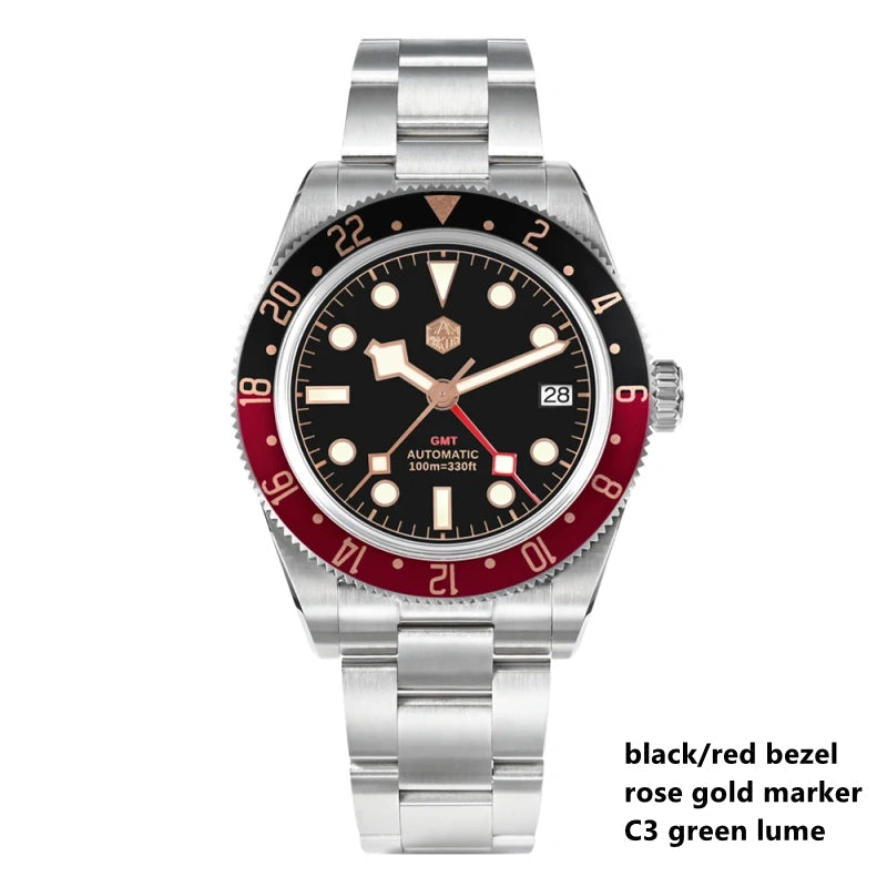 ★US Warehouse★San Martin NH34 BB58 GMT Watch SN0109 V2