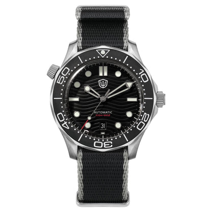 🔥WeeklyDeals🔥Watchdives WD007 Top Hat Sapphire PT5000 Titanium Dive Watch