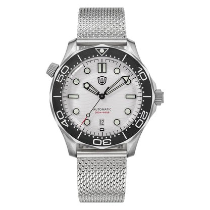 🔥WeeklyDeals🔥Watchdives WD007 Top Hat Sapphire PT5000 Titanium Dive Watch