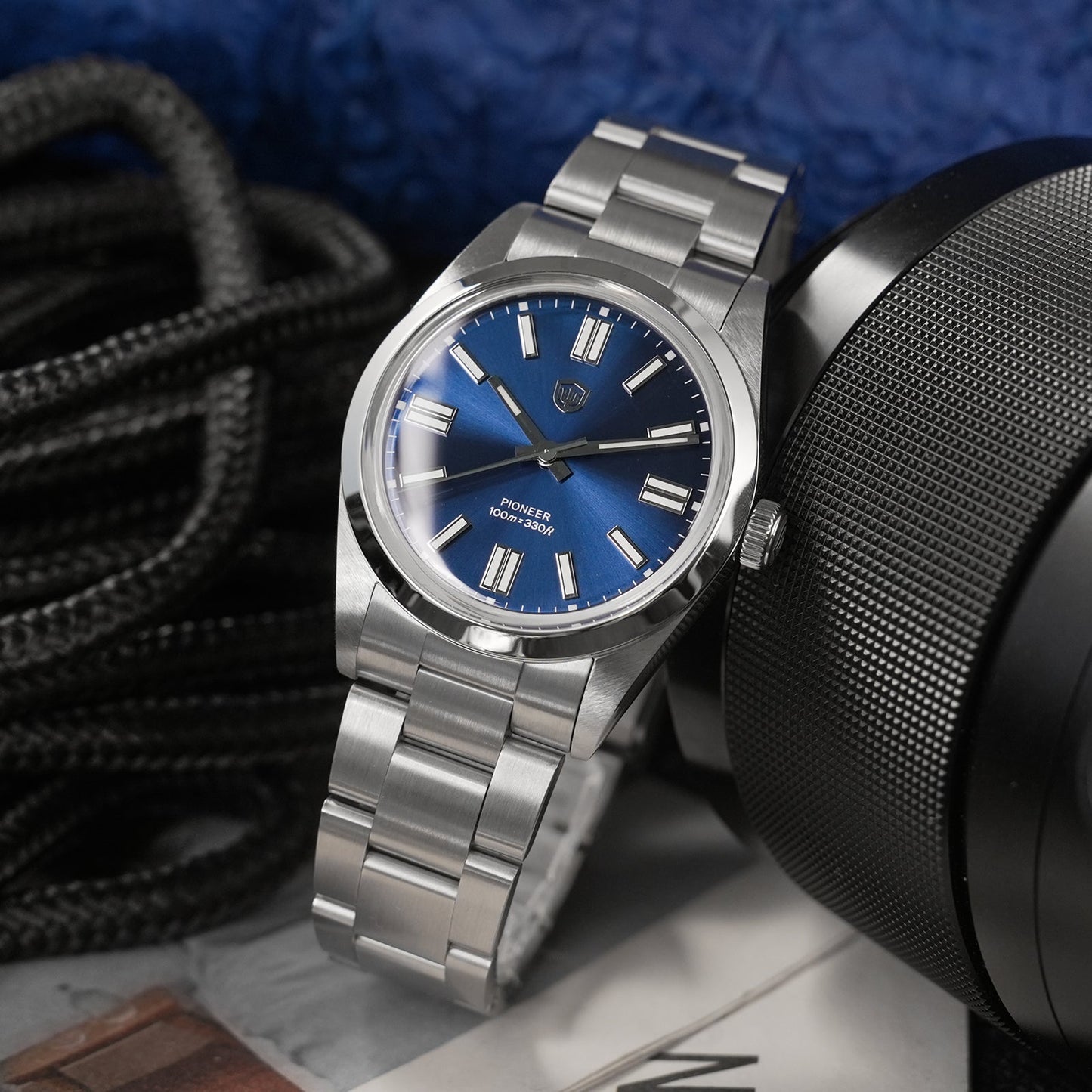 Watchdives WD1016B 37mm Pioneer VH31 Men Watch