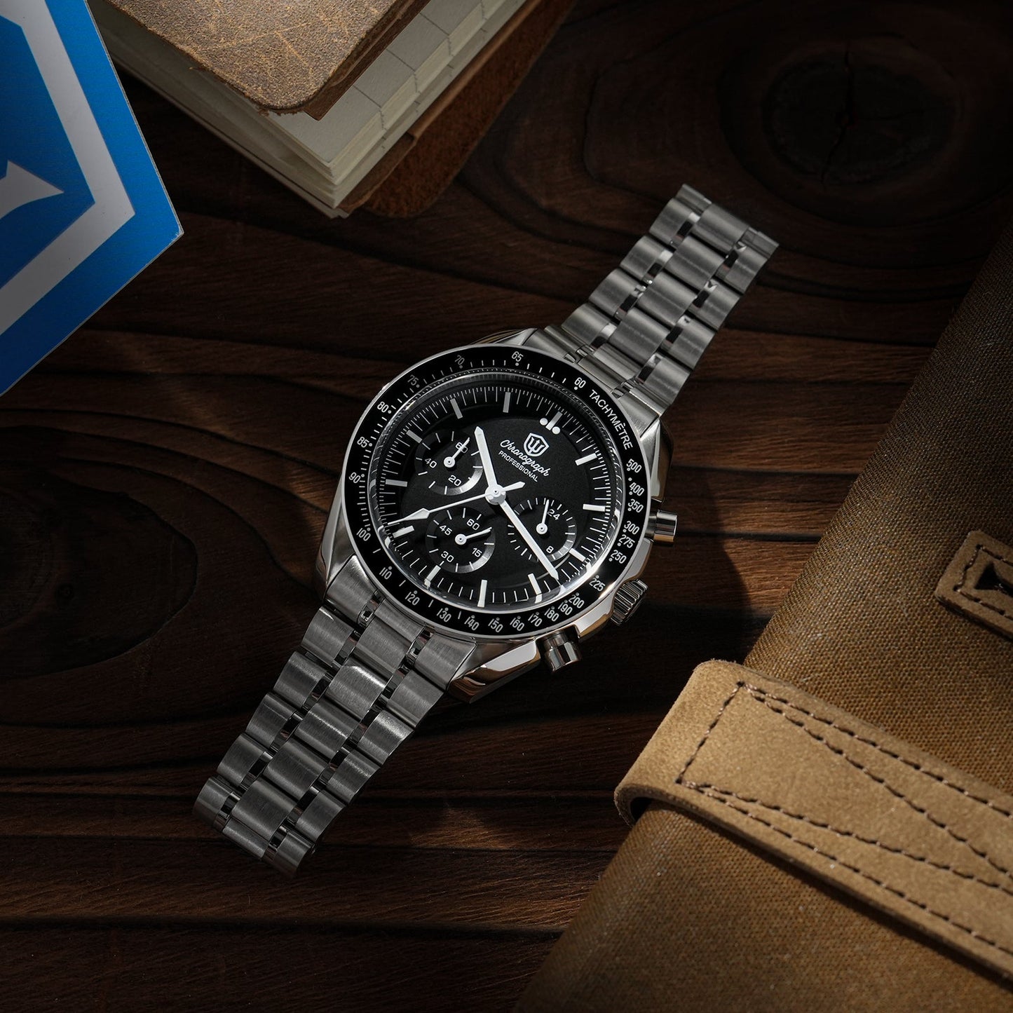 Watchdives 40mm WD1860 VK63 Chronograph Watch