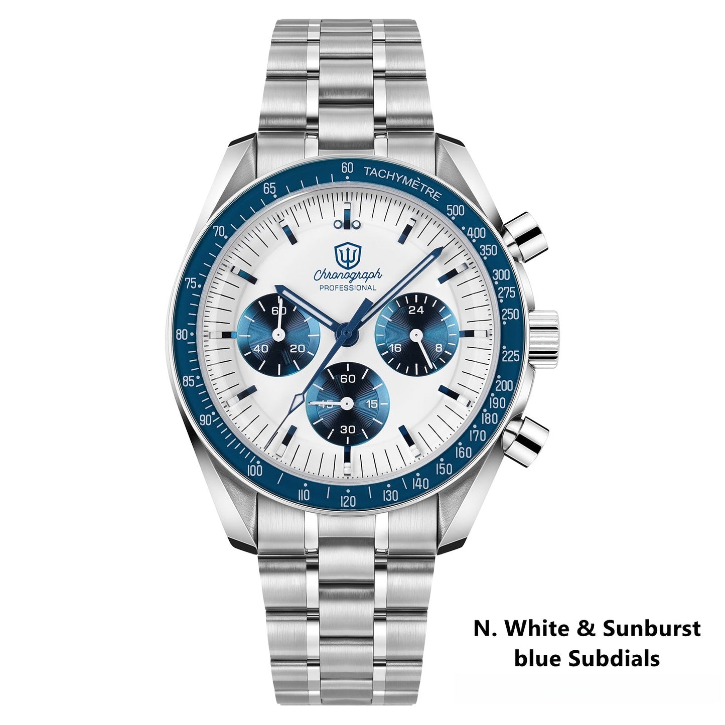 Watchdives 39mm VK63 Chronograph Watch WD1863