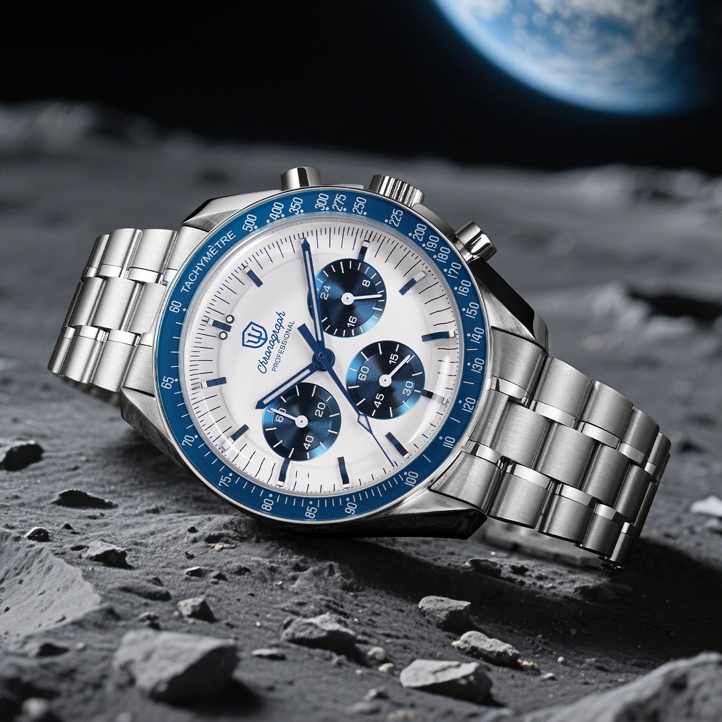 Watchdives 39mm VK63 Chronograph Watch WD1863