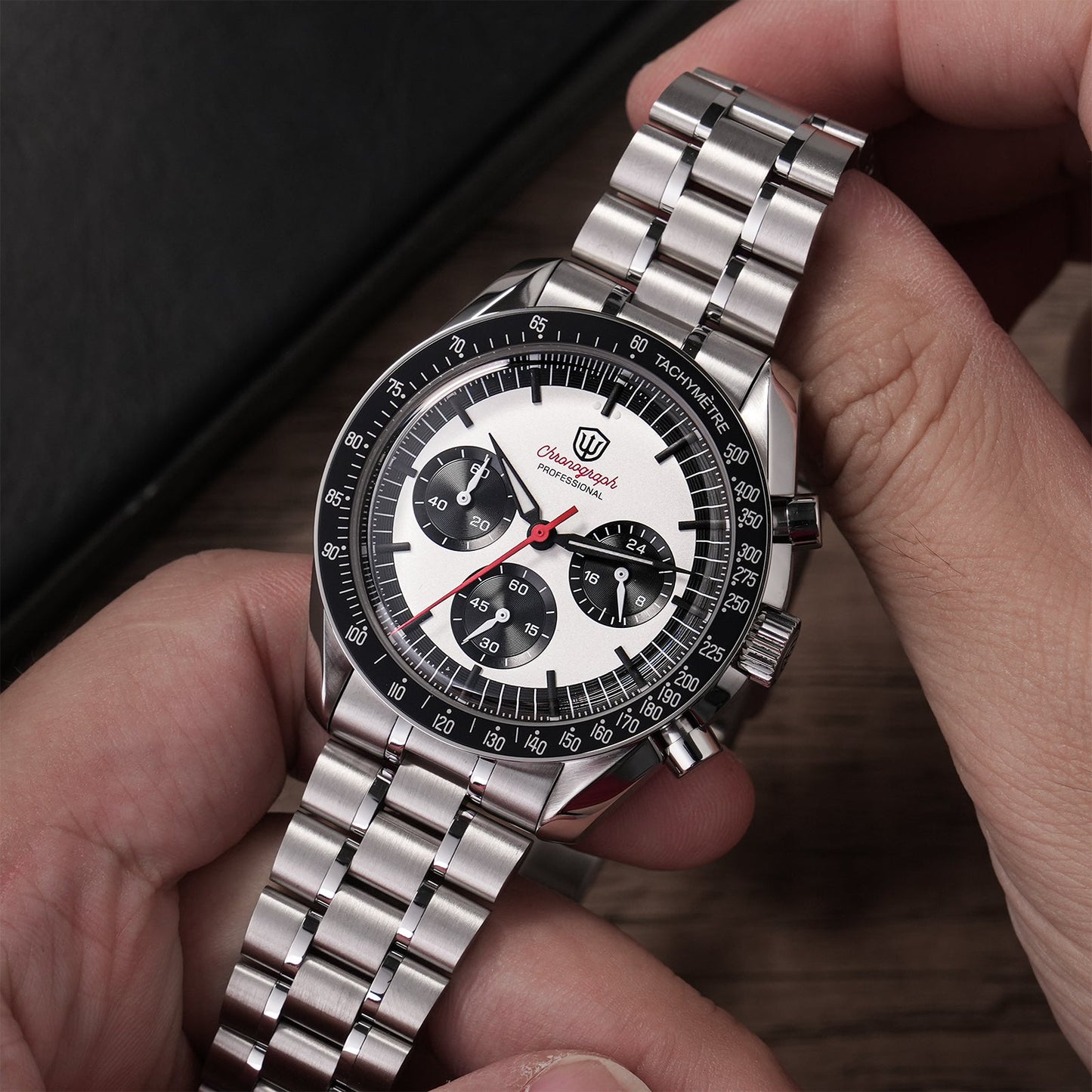 Watchdives 39mm VK63 Chronograph Watch WD1863