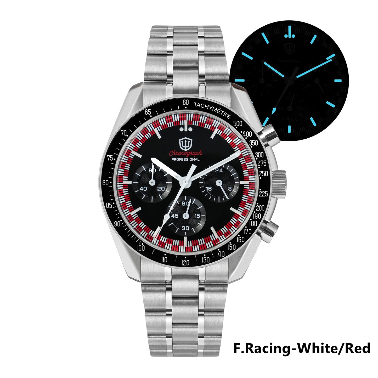 Watchdives 39mm VK63 Chronograph Watch WD1863