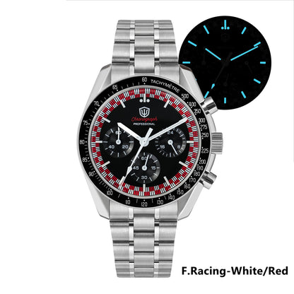 Watchdives 39mm VK63 Chronograph Watch WD1863
