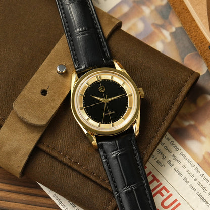 Watchdives WD1954 Arctic Classic 36mm VH31 – Gold Dial