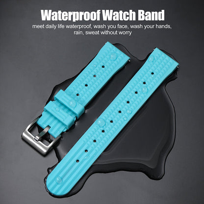 ★Special Offer★Watchdives Soft Waffle Rubber Dive Strap