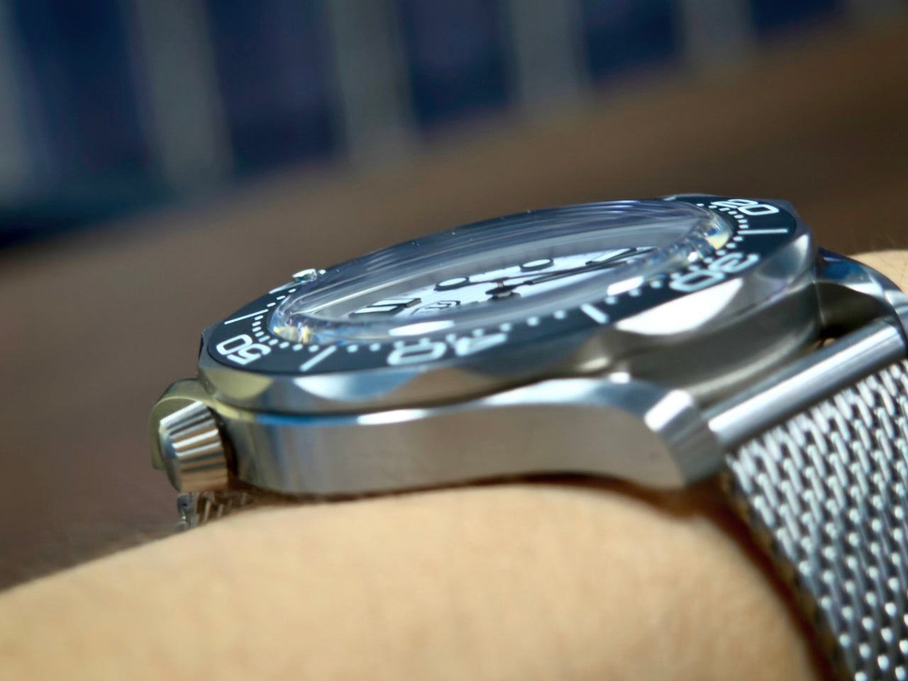 🔥WeeklyDeals🔥Watchdives WD007 Top Hat Sapphire PT5000 Titanium Dive Watch