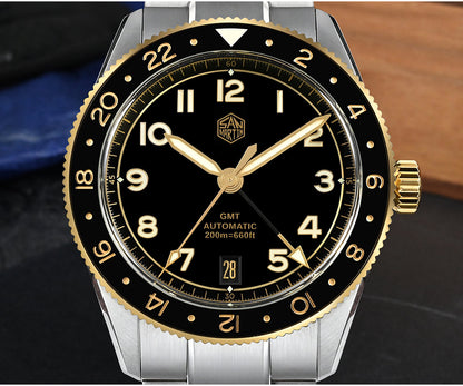 Watchdives x San Martin 38mm NH34 GMT Watch SN0140W