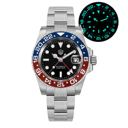 🔥WeeklyDeals🔥Watchdives WD16760 NH34 Sub GMT Watch V2