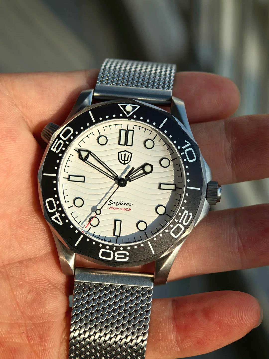 🔥EarlyBird🔥Seafarer WD007Q VH31 Titanium NTTD Dive Watch