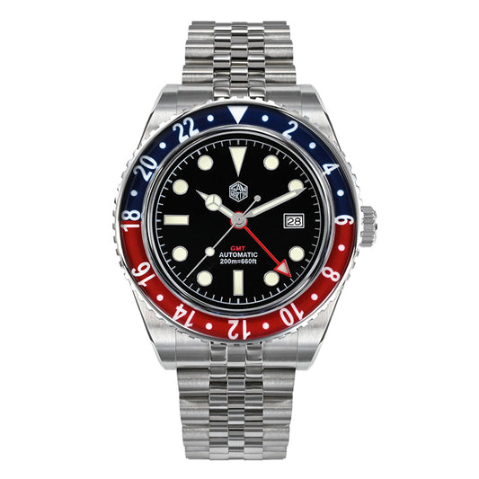 San Martin Vintage NH35 GMT Watch SN005-B2