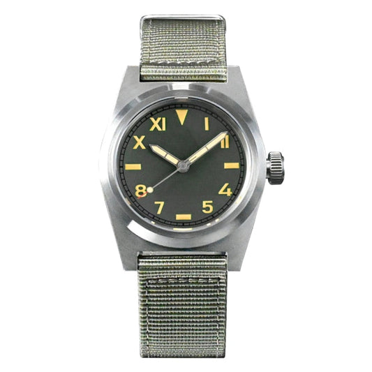 ★Flash Sale★San Martin 38mm Vintage Military Enthusiasts Diving Watch SN031