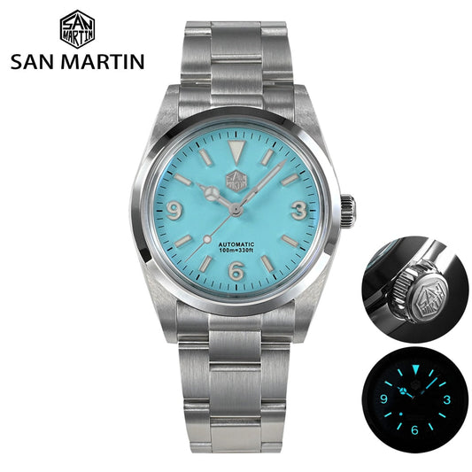 San Martin Top Hat 36mm Crystal Explore Watch SN021-GB1