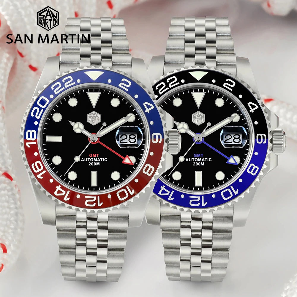 San Martin GMT Luxury Men Watch SN015