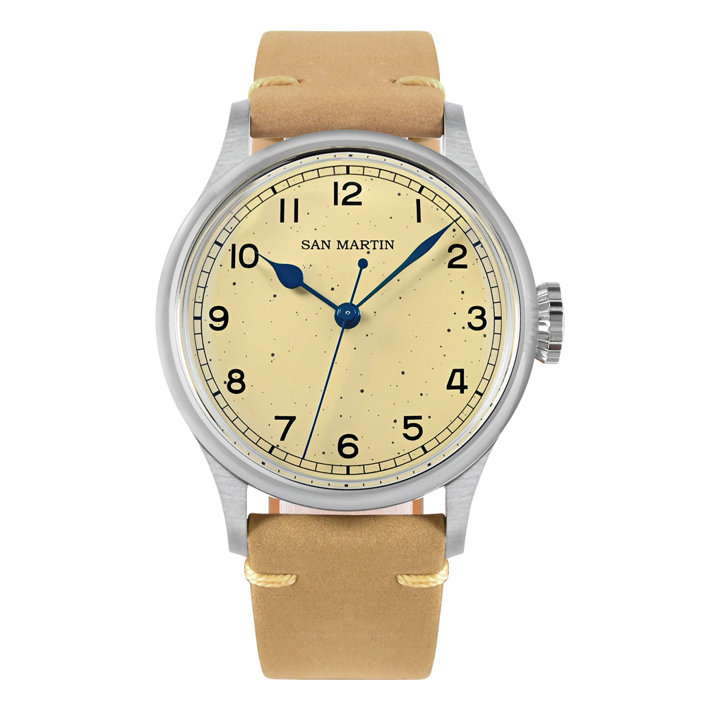 San Martin Freckles Dial Vintage Pilot Watch