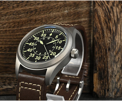 San Martin Titanium Military Pilot Watch SN030T